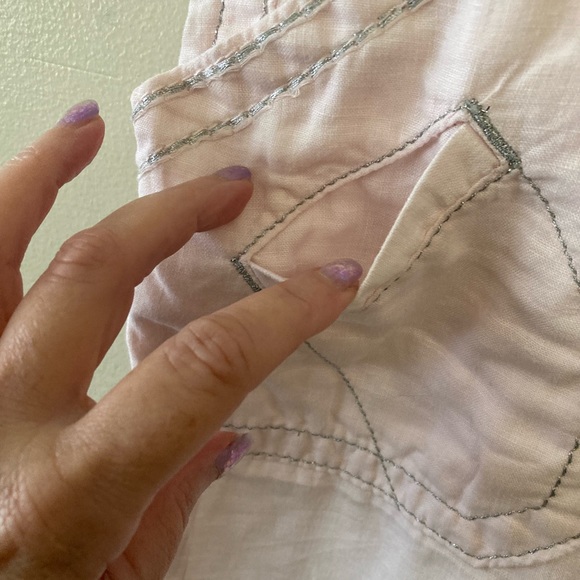 Miss Me Linen Cargo Trouser/Wide Leg - Picture 8 of 13